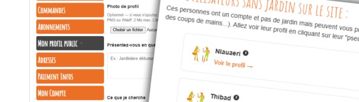 Profils comptes utilisateurs lepotiron