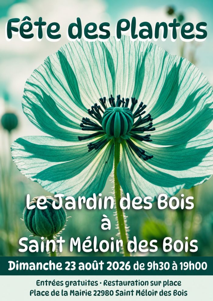 Affiche facebook le jardin des bois